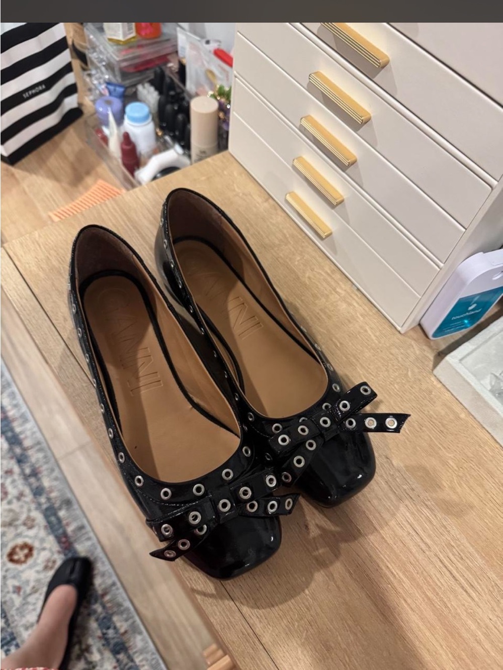 Ganni Bow Flats